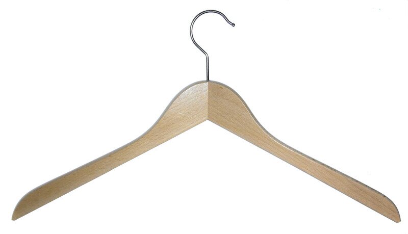 Kleiderbügel aus Holz, Deltabügel, leichte Ausführung