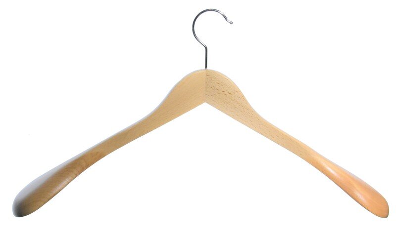 Kleiderbügel aus Holz,  Mantelbügel 50 cm länge