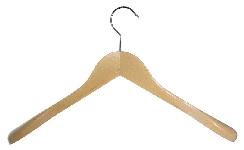 Kleiderbügel aus Holz,  Mantelbügel 44 cm länge