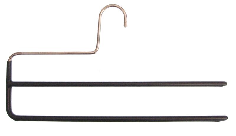 Kleiderbügel aus Metall, Hosenbügel mit Zweifachsteg Art.-Nr. 116322