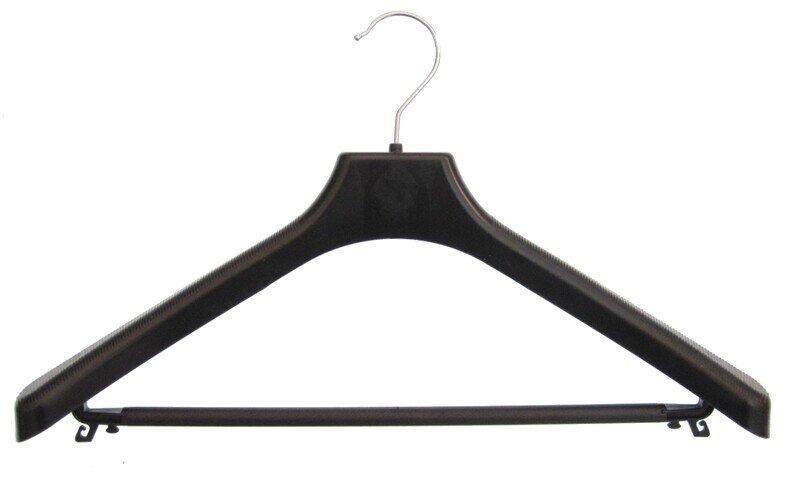 Kleiderbügel aus Kunststoff, Kostümbügel mit breiten Schulterteilen 