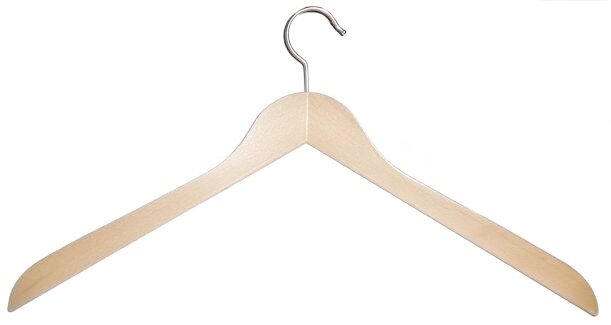 Kleiderbügel aus Holz, Deltabügel gewinkelt 50 cm