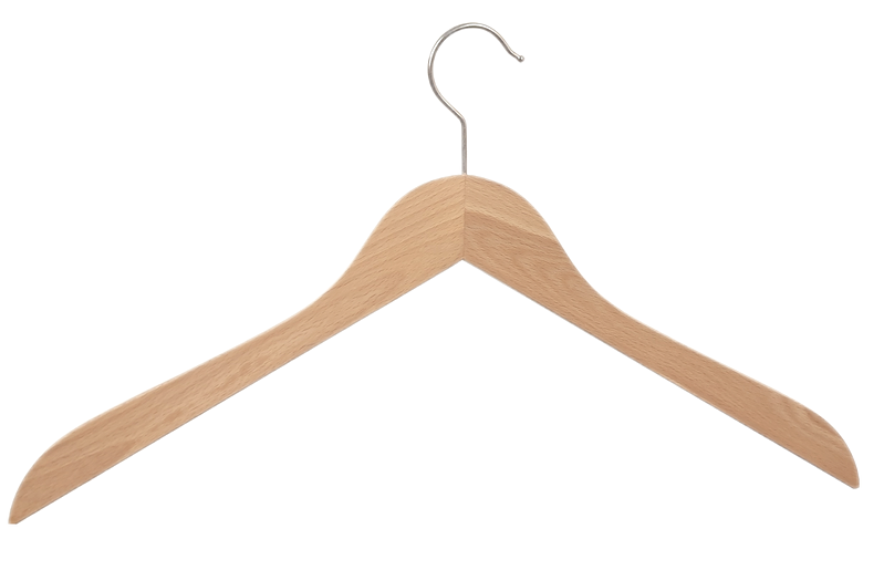 Kleiderbügel aus Holz, Deltabügel gewinkelt
