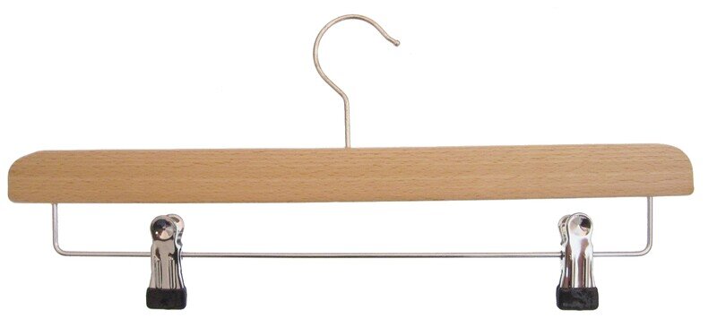 Kleiderbügel aus Holz, Rock-und Hosenhalter