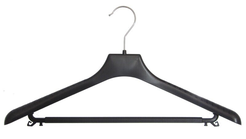 Kleiderbügel aus Kunststoff, mit Steg und Rockhaken Art.-Nr. 18445