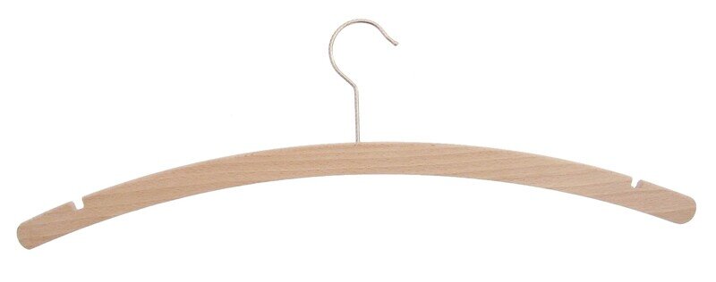 Kleiderbügel aus Holz, Einfachbügel Standard mit Kerben